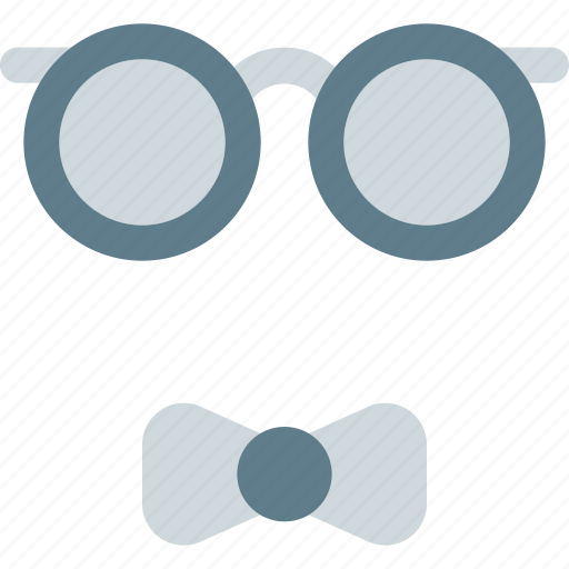 Old glasses, spectacles, bow tie icon - Download on Iconfinder