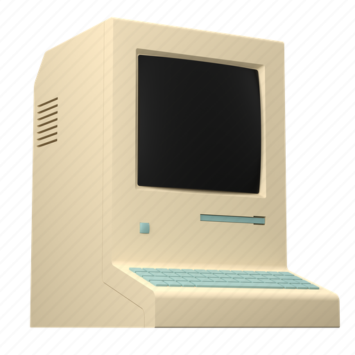 Retro, vintage, computer, desktop, monitor, technology, hardware icon - Download on Iconfinder