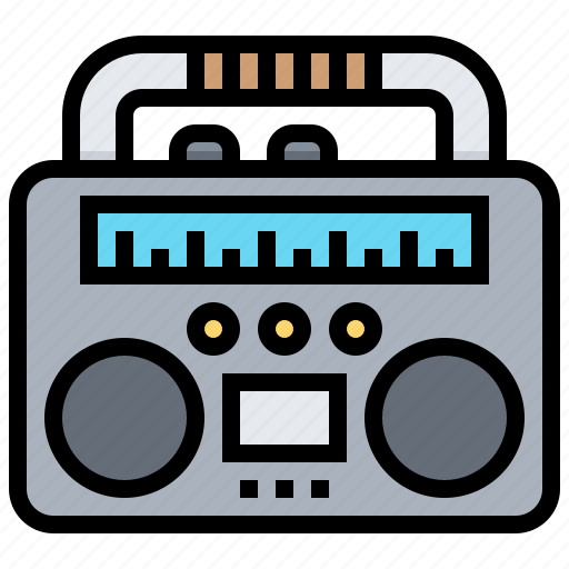 Boombox, electronic, radio, speaker, technology icon - Download on Iconfinder