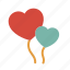 ballon, heart, love, party 