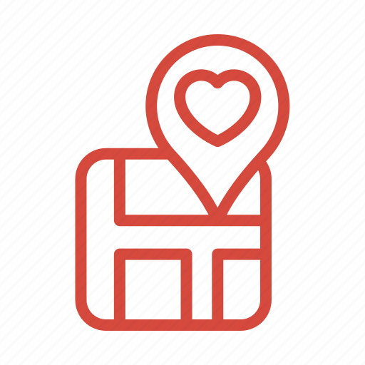 Love, map, married, wedding, location icon - Download on Iconfinder