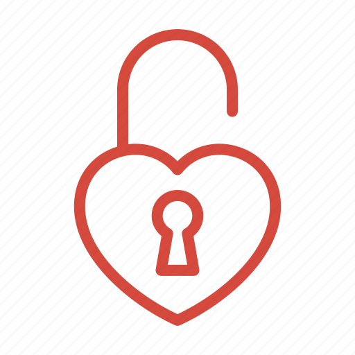 Love, unlock, open heart icon - Download on Iconfinder