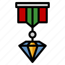 diamond, jewel, insignia, honor, medal