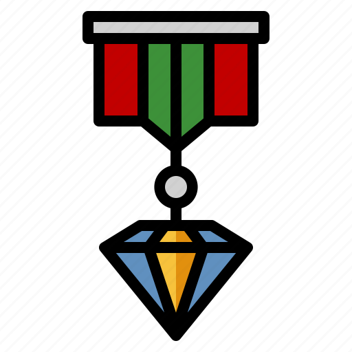 Diamond, jewel, insignia, honor, medal icon - Download on Iconfinder