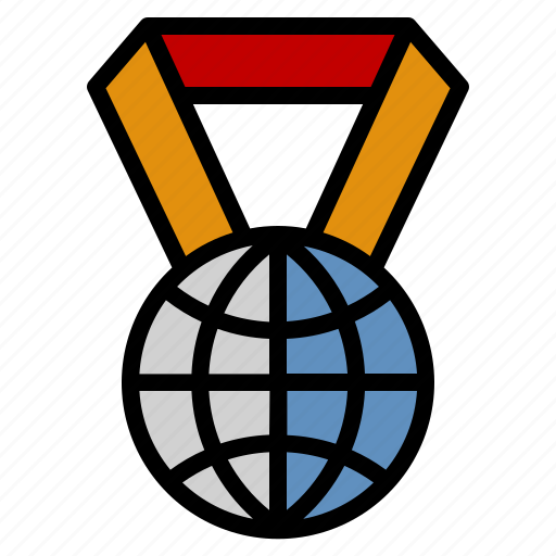 Winner, medal, award, reward, globe icon - Download on Iconfinder