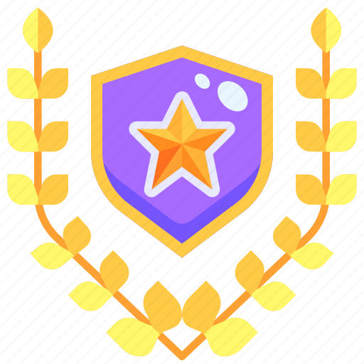 Badge, competition, emblem, insignia, laurel, prize, recognition icon - Download on Iconfinder