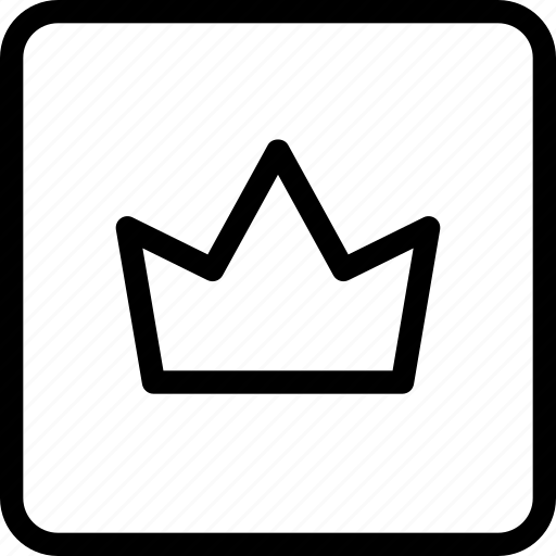 Crown, square, badge, medal icon - Download on Iconfinder