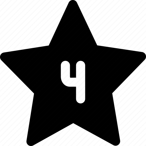 Star, four, rewards, badge icon - Download on Iconfinder