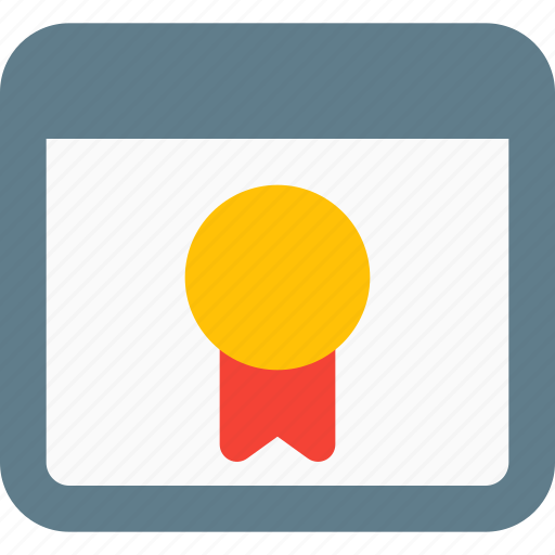 Browser, rewards, webpage, emblem icon - Download on Iconfinder