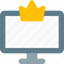 crown, computer, rewards, screen