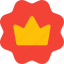 crown, flower, badge, rewards 