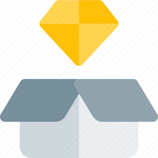 Diamond, box, rewards, reward icon - Download on Iconfinder