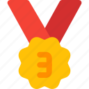 flower, bronze, medal, rewards