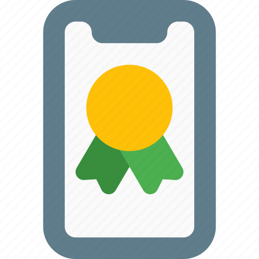 Smartphone, rewards, phone, emblem icon - Download on Iconfinder