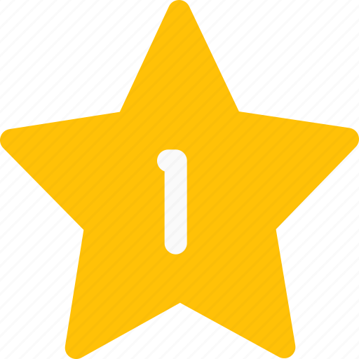 Star, one, rewards, badge icon - Download on Iconfinder