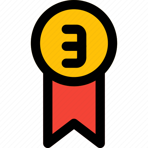 Bronze, emblem, rewards, three icon - Download on Iconfinder