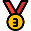 bronze, medal, rewards, three 