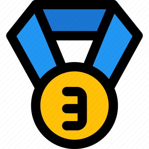 Bronze, medal, two, rewards icon - Download on Iconfinder