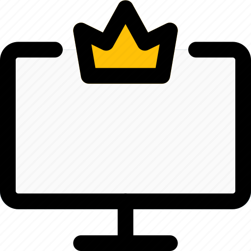 Crown, computer, rewards, screen icon - Download on Iconfinder