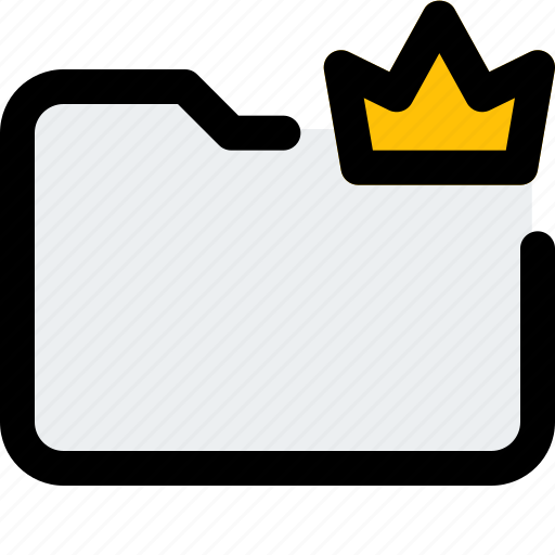 Crown, folder, rewards, document icon - Download on Iconfinder