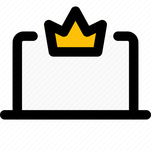Crown, laptop, rewards, screen icon - Download on Iconfinder