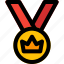crown, medal, rewards, achievement 