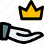 crown, share, rewards, royal 