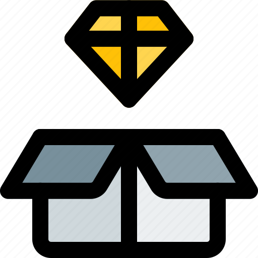 Diamond, box, reward, jewelry icon - Download on Iconfinder