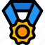 flower, medal, rewards, emblem 