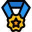 flower, star, medal, rewards 