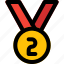 silver, medal, rewards, two 