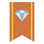 badge, diamond, rank, reward 