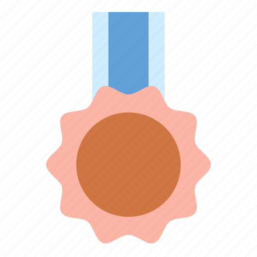 Badge, copper, level, medal, reward icon - Download on Iconfinder