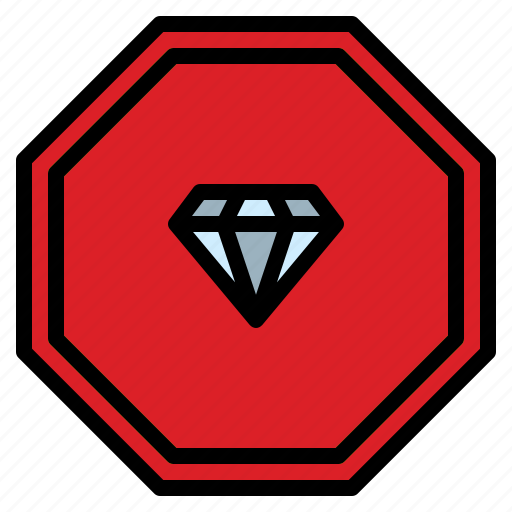 Badge, diamond, game, rank icon - Download on Iconfinder