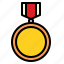 badge, good, honor, medal 