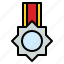 badge, level, medal, reward 