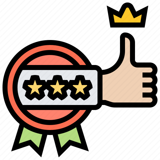 Badge, best, crowned, stars, victory icon - Download on Iconfinder