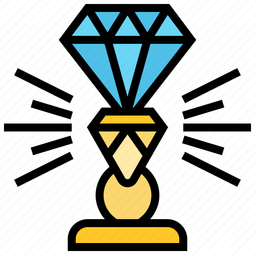 Cup, diamond, reward, trophy, value icon - Download on Iconfinder