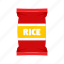 asp767, food, leaf, nature, package, red, rice 