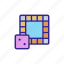 cube, field, game, outline, play, puzzle, riddle 