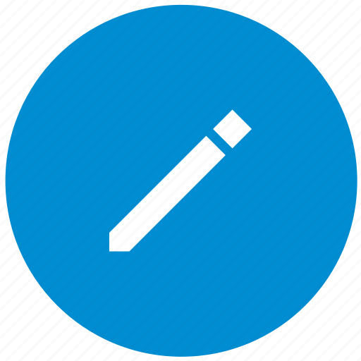 Blue, edit, instrument, pen, pencil, tool, write icon - Download on Iconfinder