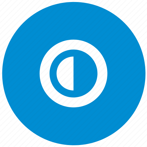 Blue, configuration, contrast, option, round, settings icon - Download on Iconfinder