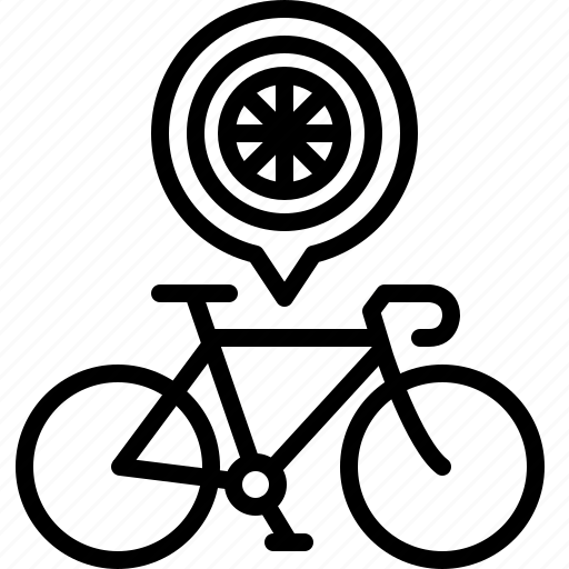 Bicycle, life, part, road, tire, wheel icon - Download on Iconfinder