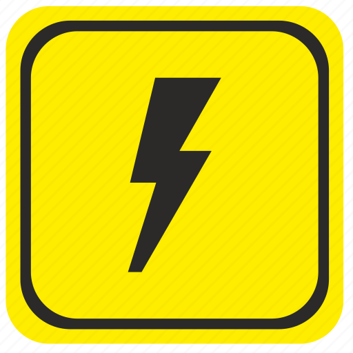 Attention, electricity, forward, pointer, road, warning, poi icon - Download on Iconfinder