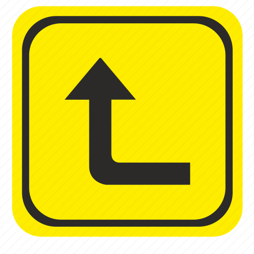 Arrow, forward, left, pointer, road, way, poi icon - Download on Iconfinder