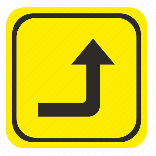 Arrow, forward, right, road, turn, way, poi icon - Download on Iconfinder