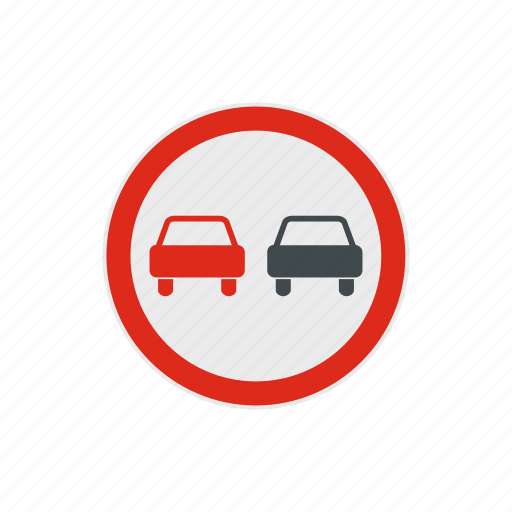 Car, circle, forbidden, no, overtaking, road, traffic icon - Download on Iconfinder