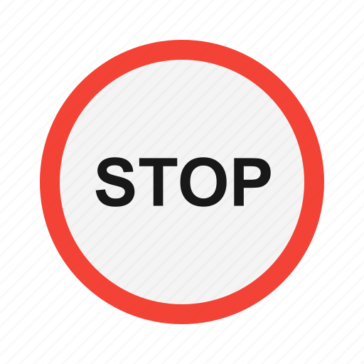 Stop, road sign, stop sign, warning icon - Download on Iconfinder