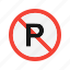 no, parking, forbidden, prohibited 