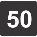 fifty, limit, road, sign, speed
